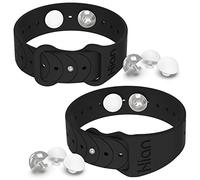 1 par de pulseras para aliviar el mareo por movimiento, acupresión, bandas de alivio de náuseas para náuseas matutinas, mareo, enfermedad del coche, banda (negro)