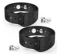 1 par de pulseras para aliviar el mareo, pulseras de acupresión de viaje, náuseas, alivio de enfermedades matutinas, enfermedades del mar, viajes, enfermedades del automóvil (negro)
