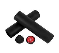 1 par de Puños Manillar , Gel de Sílice Puños Silicona Bicicleta Montaña Cubierta de Manillar Puños MTB con Extremos de Barra, Unisex Adulto(Azul)