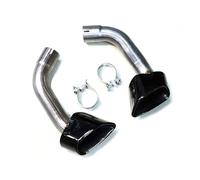 1 par de puntas de escape Compatible con X5 E70 V8 Look 20077-2010 Punta de escape Punta de silenciador de acero inoxidable 304 Boquilla de punta de escape de automóvil(Black Exhaust)