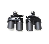 1 par de puntas de escape de fibra de carbono brillante Compatible con Audi A6 A7 C8 2019-2021 Puntas de escape de cuatro salidas Boquillas de punta S6 S7(Carbon Fiber B)