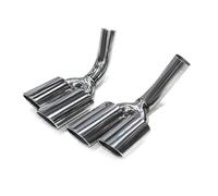 1 par de puntas de silenciador de escape de automóvil Compatible con Mercedes Benz W464 G Class G500 G550 Actualización G63 Punta de boquilla del sistema de escape(Silver)