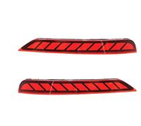 1 par de reflectores para Parachoques Trasero Subaru Forester 2008-2019 con Intermitentes y luz Trasera (Cubierta roja)
