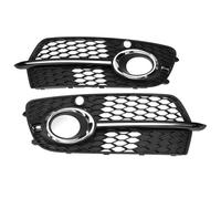 1 par de rejillas luz antiniebla con malla panal, compatible Audi Q5 S-line 2013, 2014, 2015, 2016 y 2017, parachoques delantero, rejilla carreras