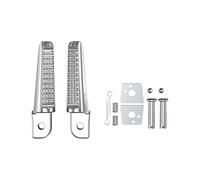 1 par de reposapiés antideslizantes, reposapiés traseros de aleación de aluminio for motocicleta, compatibles con Phantom 150 CB190R(Silver)