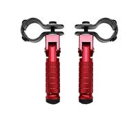 1 par de reposapiés de motocicleta de metal, antideslizantes, plegables, pedales de pie para scooters, kart, bicicletas