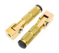 1 par de reposapiés delantero trasero pedal para motocicleta 90° fijo plegable accesorio de reparación de clavijas de pie M10 Motocicleta clavijas de pie accesorios de reparación