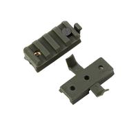 1 Par de Rieles de Nailon para Casco, Clip para Linterna, Deslizador de Riel, Casco Universal, Accesorios de 20Mm, Clip para Linterna, B
