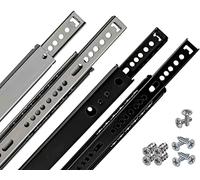 1 par de rieles para cajones de 27 mm (2 unidades) Longitud: 246 mm de acero para cajones Extractor de bolas Cajones Sistema de rieles de extracción de carriles parciales incluye juego de tornillos