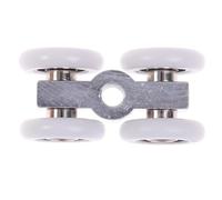 1 par de rodillos for puertas corredizas de 4 ruedas, accesorios colgantes for puertas de casa, herrajes