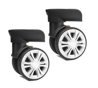 1 par de ruedas de repuesto para maleta de equipaje, rueda giratoria de 360 grados, rueda resistente, 1