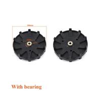 1 par de ruedas guía para soplador de nieve, tracción trasera, reemplazo del mercado de accesorios, Compatible con modelos de herramientas de jardín(Pair with Bearing)