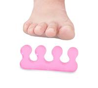 1 par de separadores de dedos de gel, alisadores y espaciadores: separadores de dedos de primera calidad para la corrección de juanetes y dedos en martillo masculinos y femeninos (rosado)