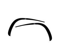 1 par de separadores de labios for parachoques delantero de coche, embellecedores de alerón for Mercedes-Benz Clase E Coupé C207 (versión deportiva, 2013-2016)(Black-Glossy black)