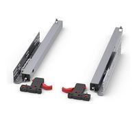 1 par de SO-TECH® Smart Slide Carril-guías con Soft-Close, 40 Kg, Longitud nominal= 500 mm para cajónes de madera