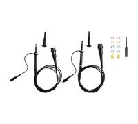 1 par de sondas de osciloscopio de 60 MHz con interruptor X1/X10 y clips, conector BNC para osciloscopios virtuales digitales de mano, cable de 110 cm, P