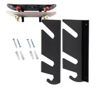 1 par de soportes de acrílico para gancho de almacenamiento, dos capas de guijarro de monopatín pueden guardar dos tablas con ruedas, soporte para pared de una sola patatina, p