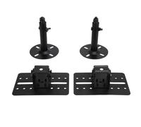 1 par de Soportes de Altavoz de Metal Grueso para Montaje en Techo y Pared, Soporte de Altavoz con Varilla Telescópica para Estudio de Cine en Casa