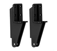 1 par de soportes de cierre de puerta de pantalla compatibles con Wright Products V820 V920 V1020 V2000 Vh440 V150 para mejorar la seguridad en el balcón, terraza solárium, negro (negro)