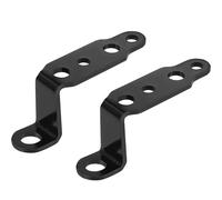 1 par de soportes para faros delanteros de motocicleta, espejo retrovisor, lámpara, foco, extensión, abrazadera, accesorios para motocicleta y scooter. Soporte para seña de giro para(Black)