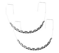 1 par de soportes prácticos para decoración temporal de dientes, retenedores de dientes resistentes, accesorios de ortodoncia para estudiantes de odontología (negro)