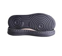 1 par de suelas de gancho tejidas a mano, suela de goma suave, antideslizante, resistente al desgaste, repuesto de reparación de zapatos (negro, 36)