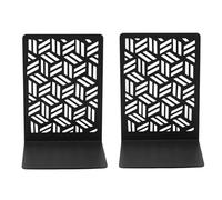 1 par de sujetalibros huecos de metal para libros, tapones simples decorativos para oficina, tapón decorativo de metal hueco