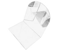 1 Par De Sujetalibros para Estantes, Organizador De Libros, Libros Decorativos, Soporte De Libros Acrílico, Sujetalibros, Extremos Decorativos para Libros para Sujetar Libros(Blanco)