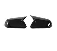 1 Par De Tapas Espejos Retrovisores Laterales Para Ford Para Mustang 2015-2022 Sin Orificio Para Luz Intermitente Lámina Adhesiva Carcasas Espejo Retrovisor(2-Glossy Black)