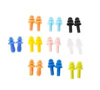 1 par de tapones de silicona para los oídos, para mujeres y hombres, con cancelación de ruido, reductores de sonido, para viajar y dormir