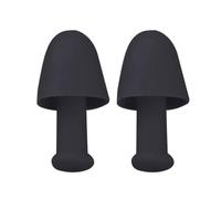 1 par de tapones para los oídos de silicona suave, impermeables, reutilizables, reducción de ruidos, tapones para los oídos para nadar y dormir