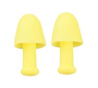 1 par de tapones para los oídos de silicona suave, impermeables, reutilizables, reducción de ruidos, tapones para los oídos para nadar y dormir