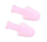 1 par de tapones para los oídos de silicona suave, impermeables, reutilizables, reducción de ruidos, tapones para los oídos para nadar y dormir