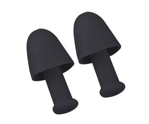 1 par de tapones para los oídos de silicona suave, impermeables, reutilizables, reducción de ruidos, tapones para los oídos para nadar y dormir