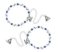 1 par de tirantes de sujetador con de imitación, antideslizantes, correas de hombro invisibles, para mujeres y niñas, color rosa azul