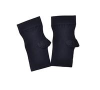 1 par de tobilleras elásticas, S/M/L/XL/XXL, tobilleras elásticas y finas para aliviar el dolor, recuperación y lesiones de tobillo, color negro y piel para elegir