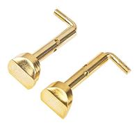 1 par de tornillos Yootones para violín de mentón de violín Accesorios para 4/4 3/4 Violín (oro)