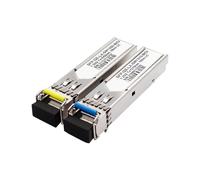 1 Par de Transceptores SFP de 1,25 G, Módulo SFP Monomodo de Fibra Única con Conector LC de 10 para H3C y Ruijie