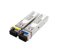 1 Par de Transceptores SFP de 1,25 G, Módulo SFP Monomodo de Fibra Única con Conector LC de 20 para H3C y Ruijie