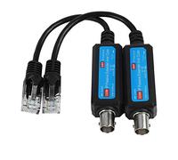 1 Par de Transmisor Coaxial de Red IP Pasiva 10/100 Mbps Transmisión de Alta Velocidad Extensor de Líneas Coaxiales sobre Coaxial para Cámara IP NVR