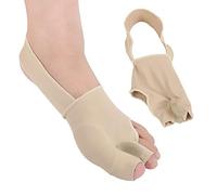1 par de tres dedos juanete corrector Hallux Valgus corrector día noche dedos corrección pies calcetines cuidado tamaño S/L