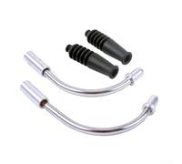 1 par de tubos guía de cable de fideos de freno en V para bicicleta con manguera de plástico y curva de 90 grados para proteger el cable de freno y reducir la resistencia