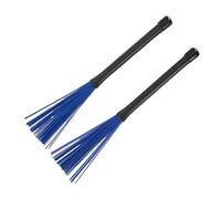 1 par de varillas de tambor cepillo profesional de nylon baquetas cepillo multivarilla paquete bastones nylon tacos during