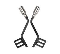 1 Par De Ventilación De Gas De Tubo De Escape De Simulación De Metal Para Trx4 Bronco Scx10 Rc Piezas De Automóvil Colector De