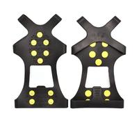 1 par de Zapatos Deportivos, Cubierta Pinza, Botas Escalada for Hombres y Mujeres, 10 Tachuelas, Garra Hielo for Nieve, Picos Antideslizantes, Tacos crampón para Botas y Zapatos, Crampones(L)