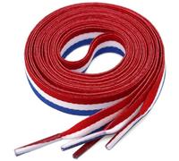 1 par de zapatos planos de bloque ancho de color YJRVFINE Fashion Canvas Shoe Laces for Shoes Sneakers, 07 Red White Sky Blue, 31 inches (80CM)