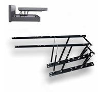 1 Par Elevador de cama con resorte de gas hidráulico Tatami, Bisagra Muelle Soporte Elevacióm, Plegable Herraje De Con Elevación para gabinete de cama individual y de matrimonio(Applicable to 1.8m bed