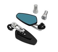 1 Par Espejo Espejos Retrovisores Laterales Ajustables para Manillar De Motocicleta para Ducati Monster 696, 796, 795, 821, 1100, 797, 400, 1199 Y 1299. Retrovisores Manillar Moto(Negro 5)