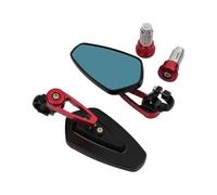 1 Par Espejo Espejos Retrovisores Laterales Ajustables para Manillar De Motocicleta para Ducati Monster 696, 796, 795, 821, 1100, 797, 400, 1199 Y 1299. Retrovisores Manillar Moto(Negro 4)