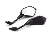 1 Par Espejos Retrovisores Para Hornet 250 CB 600F CBF600 CBR600F CB919 VTX1300 10mm 8mm Espejo Retrovisor Convexo Lateral Trasero Bekuyu(Black)